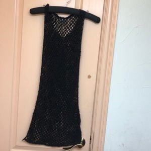 Black swimsuit coverup